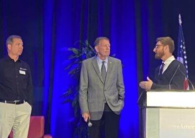 Keynote Speaker Brad Snyder and Congressman Jon Porter and Jeff Dolven Tessera CEO