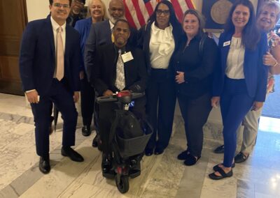 Dawson Glenn, office of Senator Moody, Karen Searles, VP AbilityOne Programs SourceAmerica and advocate teams from GCE Challenge Enterprises of North Florida and BAC