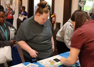 Children making scratchboard art at BACs Arts Festival