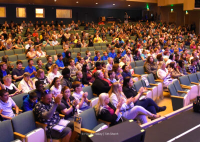An image of the audience attending the BAC 12th Annual Performing Arts Showcase at the King Center in Melbourne.