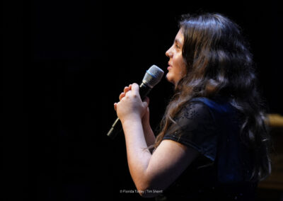 Vocalist Kelly Miller sings "The Wish" at the BAC 12th Annual Performing Arts Showcase at the King Center in Melbourne.