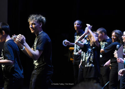 Space Coast Jr., Sr. High School performs "Walking in the Moonlight" at the BAC 12th Annual Performing Arts Showcase at the King Center in Melbourne.