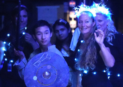 Eau Gallie High School Students off stage waiting to perform.