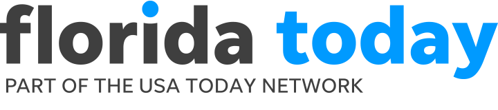 Logo for Florida Today. Logo is text reads florida today on the top line and PART OF THE USA TODAY NETWORK on the bottom.