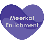 Purple Heart Button Meerkats