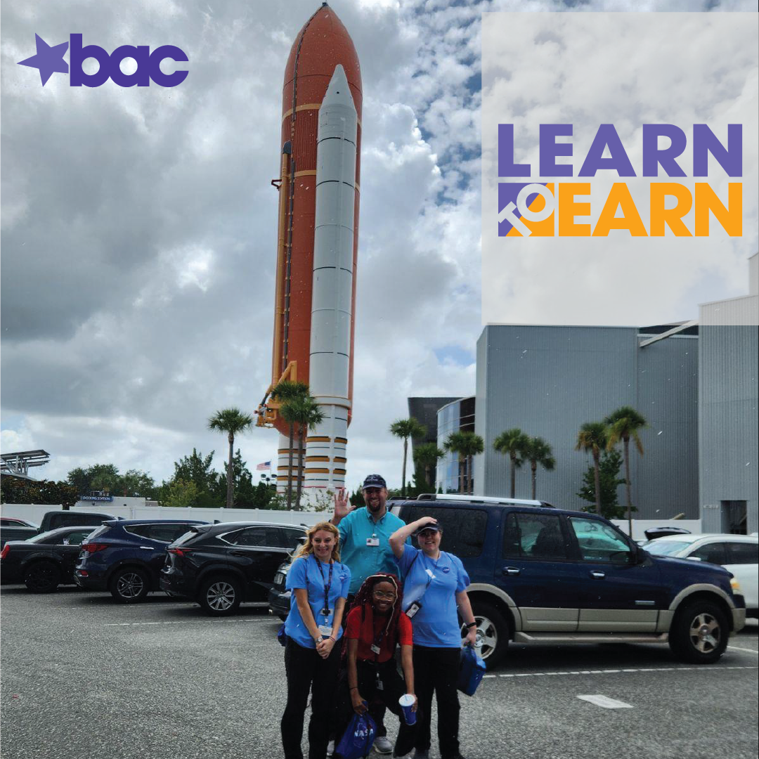 WBLE Learn to Earn Program Students with Don Samuels at Kennedy Space Center