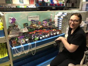 Nadia learned retail skills at the Sharing Center of Central Brevard