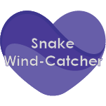 Purple Heart Button Snake Wind Catcher